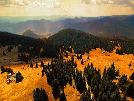 Autumn view - fall, view, high, trees, nature, autumn