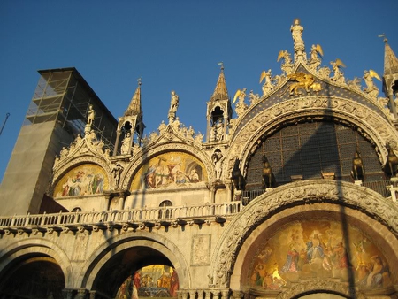 Old Venice Church - sky, building, church, old