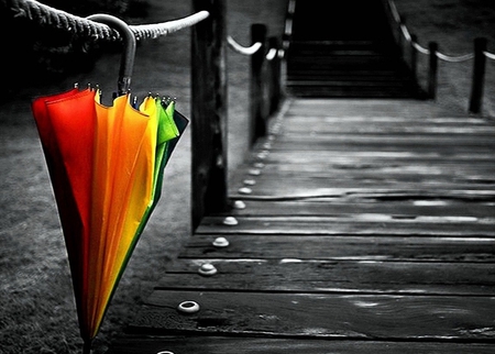 umbrella - foot, abstract, bridge, other, ambrella