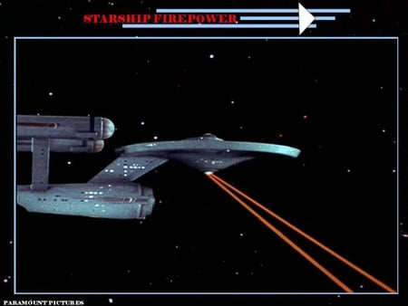 Enterprise Firing Phasers - star trek, tos, starship enterprise, phasers