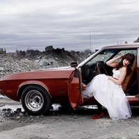 women and car
