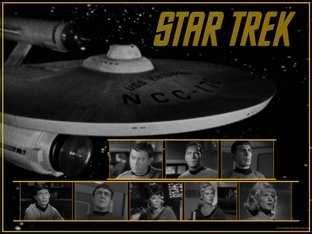 TOS-CAST-PHOTO-COLLAGE-BW - star trek, tos cast, tos, trek