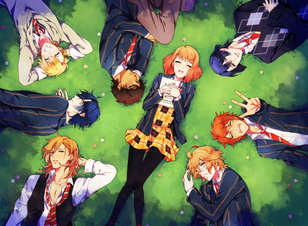 Uta no prince-sama - music, prince, anime, green, boys, uta