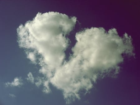 broken heart - love, nature, sky, cloud, photography, heart