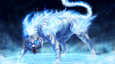 WERE-TIGER - hd, snow, cyber, tiger, werewolf