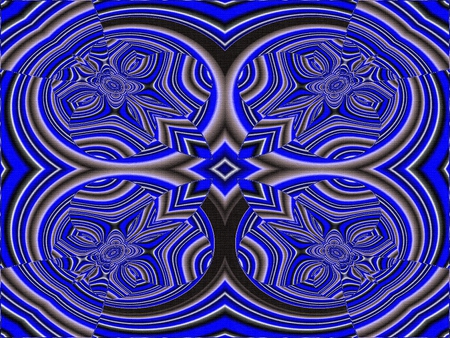 Black and Blue Abstract - abstract, black, geometrical, blue