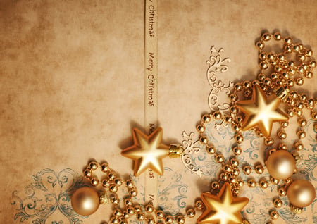 Merry Christmas - beauty, nice, photography, great, garland, balls, amazing, pretty, cool, holiday, ornaments, old, harmony, lovely, gold, christmas, star, merry christmas, beautiful, photo, decoration