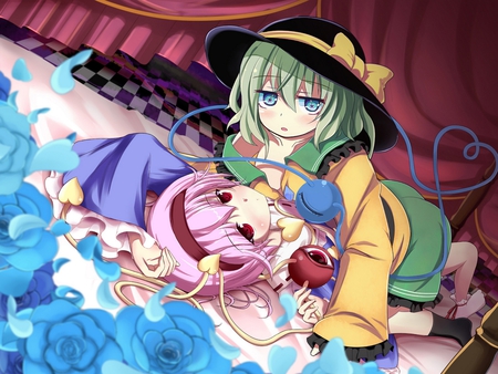 Touhou Sister - touhou, pc, wall, new, classic, anime, girl