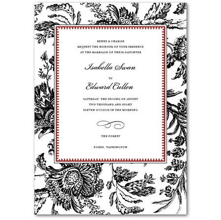 Wedding Invitation {â™¥Breaking Dawnâ™¥} - entertainment, movies, twilight sagas, breaking dawn