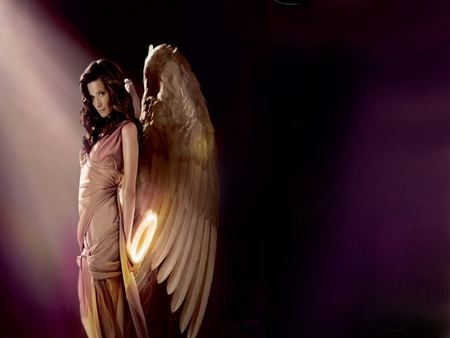 ANGEL - female, halo, wings, dress, angel