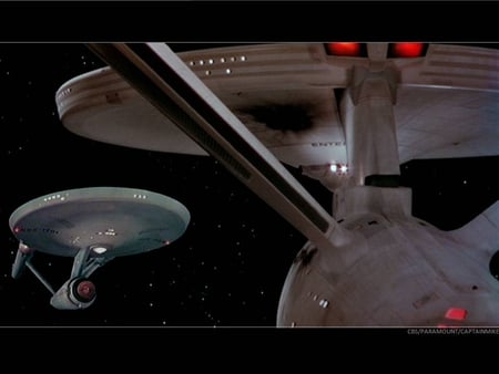 Past-and-Present - uss enterprise refit, star trek, enterprise, starship enterprise