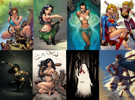 Comics Women - x23, fathom, cavewoman, wondergirl, supergirl