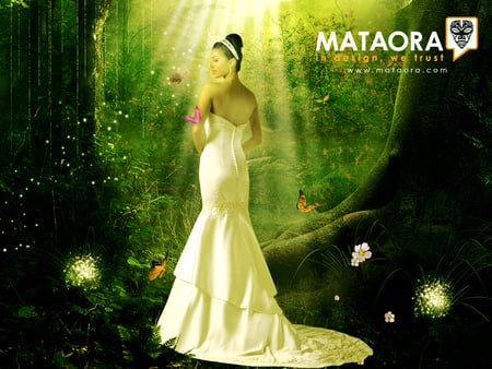 enchanted forest - princess, enchanted forest, forest, nature