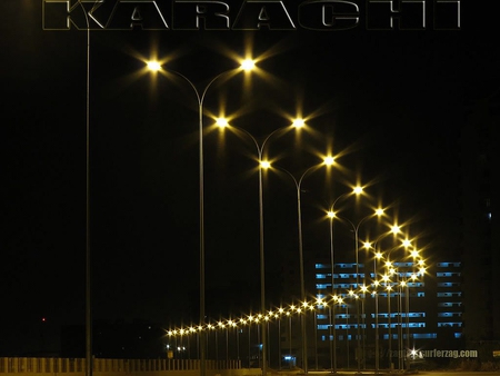 Street-Lights_Sea-View_Karachi - street-lights, picture, karachi, beautiful, pakistan, sea-view