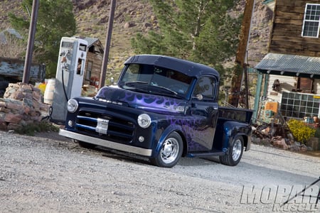 A Stealth Replacement - truck, blue, 1952, classic