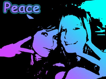 Peace - girls, eace