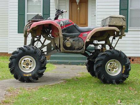 grizzly - grizzly, lift kit, yamaha, red