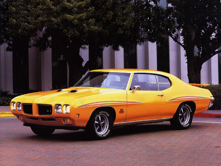 pontiac GTO 1970 - cars, pontiac gto, 1970, yellow