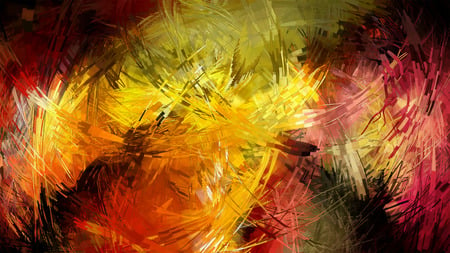 Flame Like confetti Style Abstract