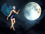 Fairy and moon