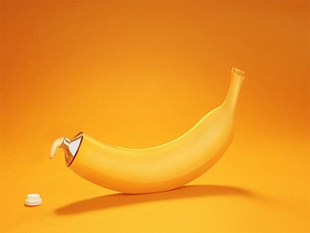 Banana Toothpaste - toothpaste, abstract, yellow, banana, 3d and cg