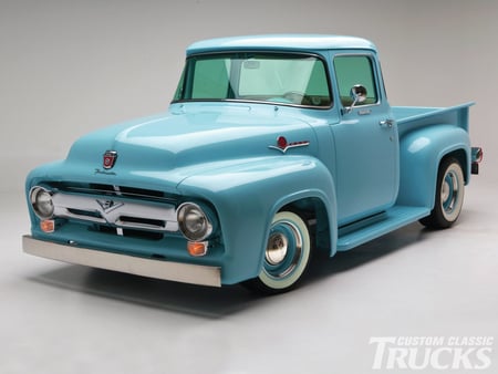 One Fine â€™56 - classic, ford, bluish, 56