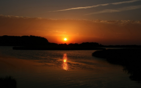 Beach - nature, beach, river, sunset, other