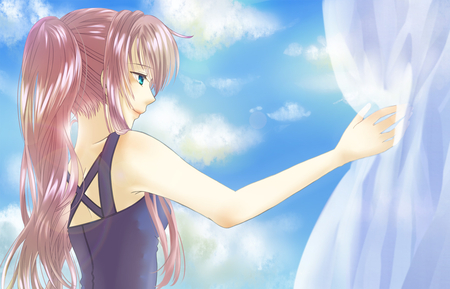 Luka Newest - anime, newest, volcaloid, beauty, wall, luka