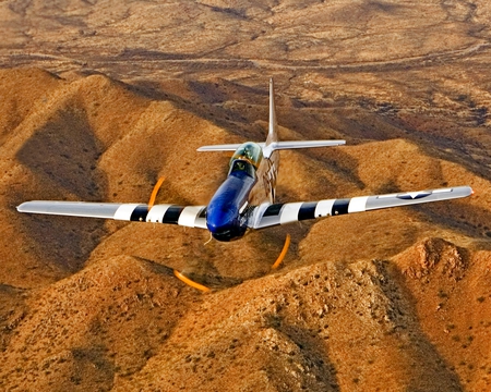 P51 Crazy Horse - airplane, mustang, p51, horse, plane, north, american, crazy, ww2, classic, p-51, mountains, antique, wwii