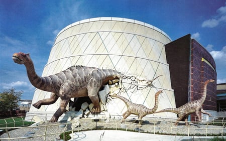 Diosphere 2 - indianapolis, scenery, dinosaurs, museum, photography, landscape, photo, wide screen, indiana