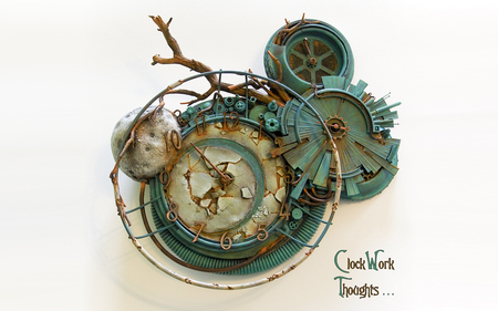 Clock Work Thoughts - creative photography, installation, clock, art