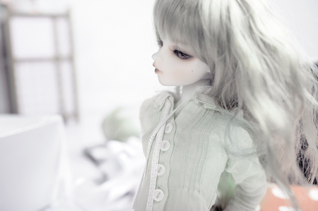 doll, - thinking, beauty, doll, alone