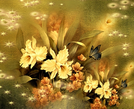 Fantasy Flowers - abstract, flowers, nice, fantasy