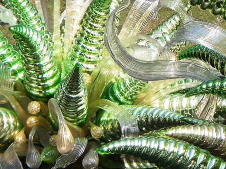 Glass Art - art, abstract, glass, green, textures