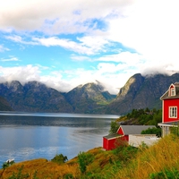 House by the lake.