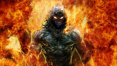 Hell Guard - hd, grim reaper, hell, 1080p, fire, demon