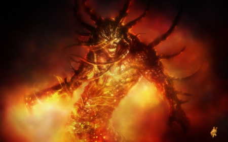 hell guard - hell, dark, creature, fire, demon