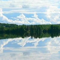 Forest-Sky-Mirror-Lake