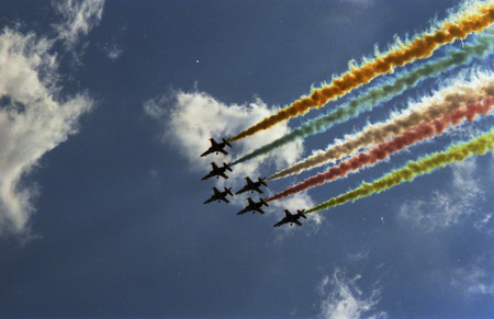 Fly over - planes, people, sky, other