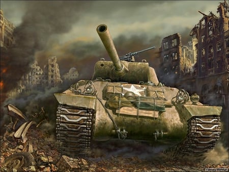 USA TANK - war, battle, tank, usa, military, scene