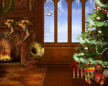 Christmas Tree - Fantasy & Abstract Background Wallpapers on Desktop ...