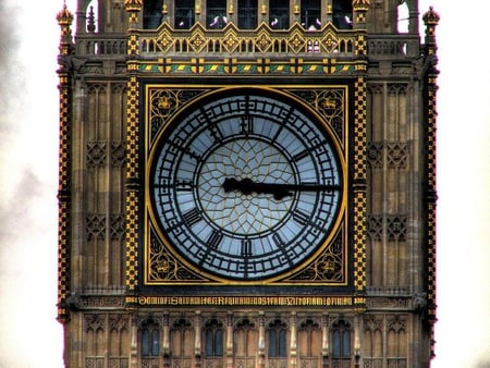 Closeup of Big Ben - big, clock, daylight, ben