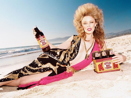 After the Barbie - kylie, beach, sand, minogue