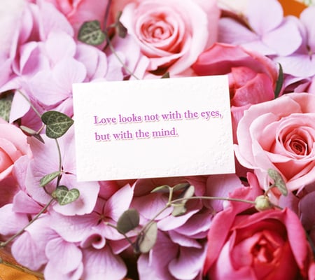 True Love - love, pink, quotes, roses wallpaper