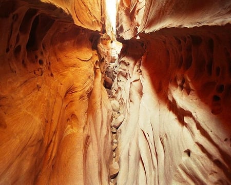 Little Wild Horse Canyon - rock, tight, canyon, tan