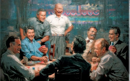 Presidential Poker - joke, president, game, club