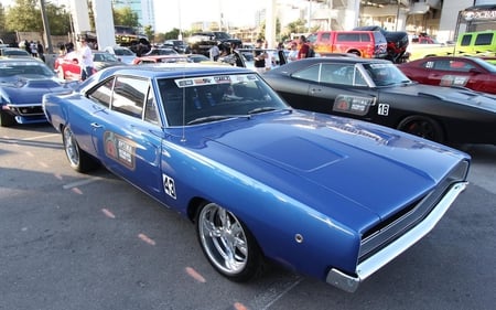 Dodge Charger Classic - cars, rims, charger, blue, hot, classic, dodge