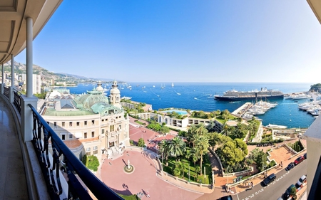 Monaco - ship, monaco, lake, buildings