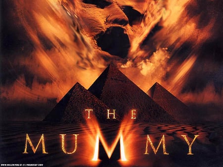 the mummy - face, pyramids, sand, desert