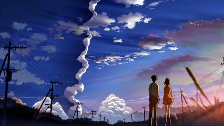 5,second,beautiful,scene. - 5, pretty, japan, beautiful, scenery, anime, centimeters per second